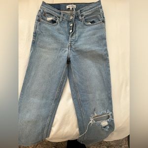 Re/done 90’s high rise ankle crop size 26